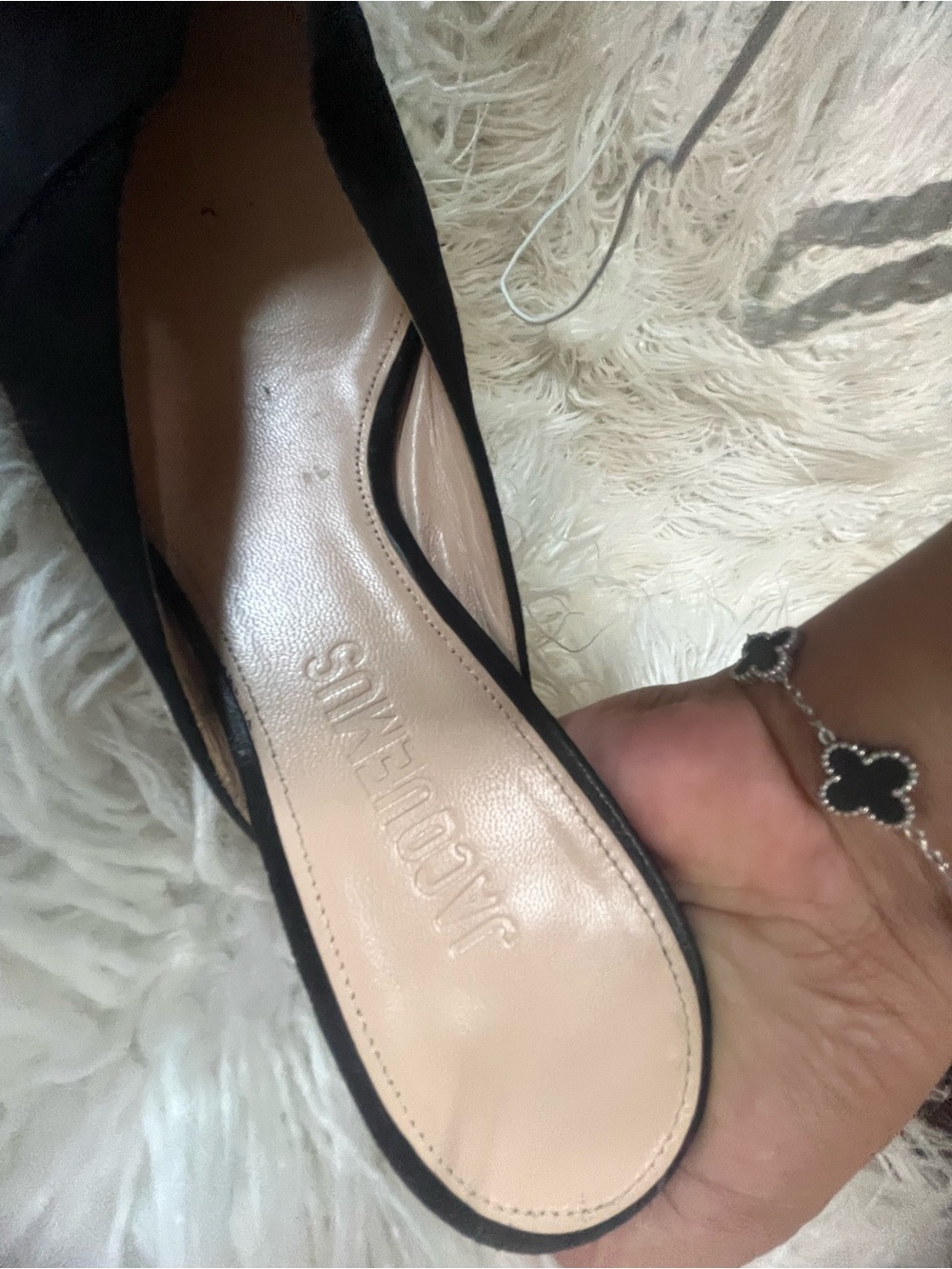 Jacquemus Black Cropped Ankle Pants with Sculptural Heel Detail - Picture 7 of 7